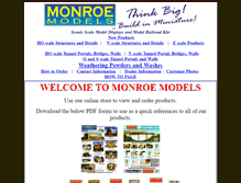 Tablet Screenshot of monroemodels.us